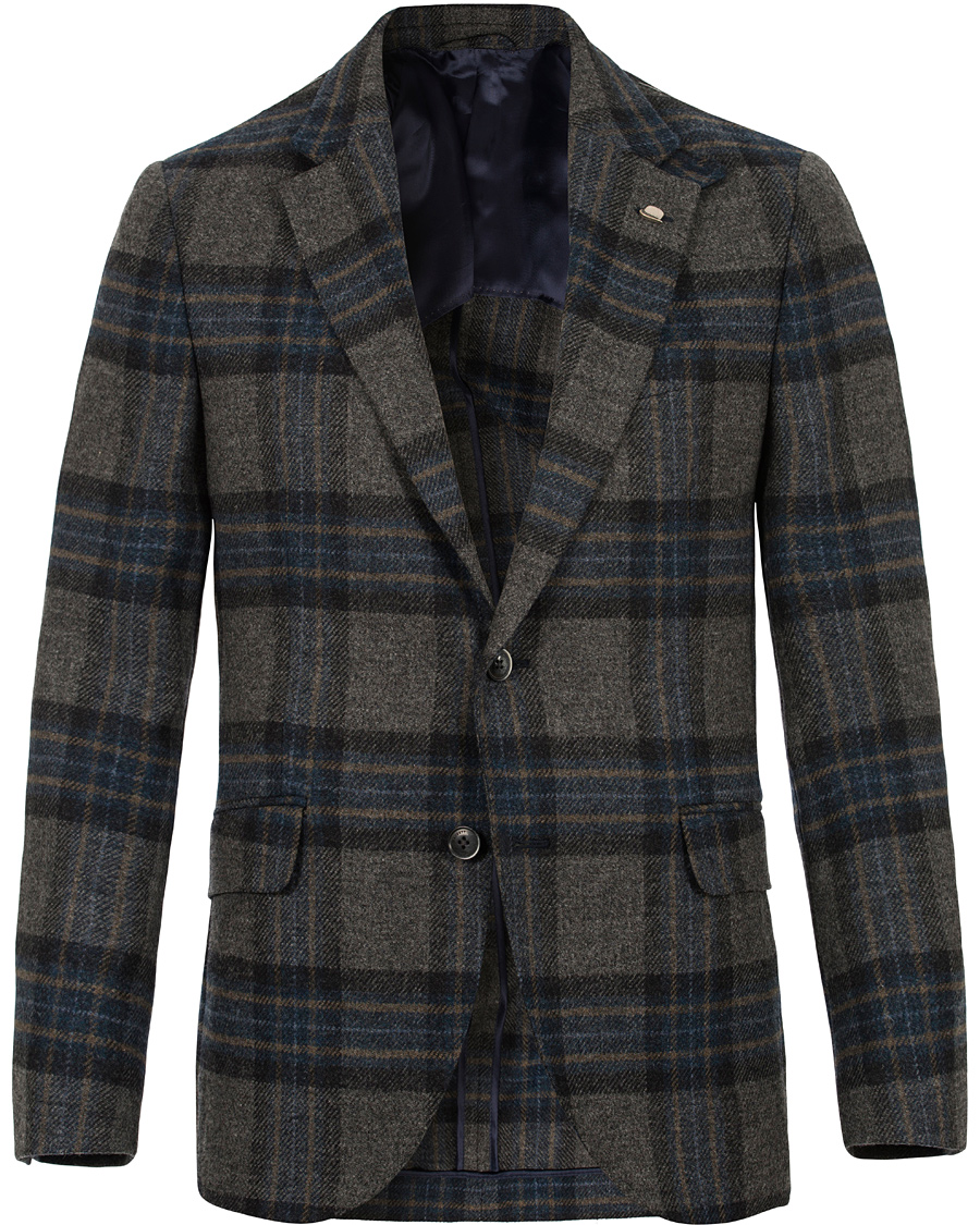 Homme | Blazers | Hackett | Played Checked Blazer Grey