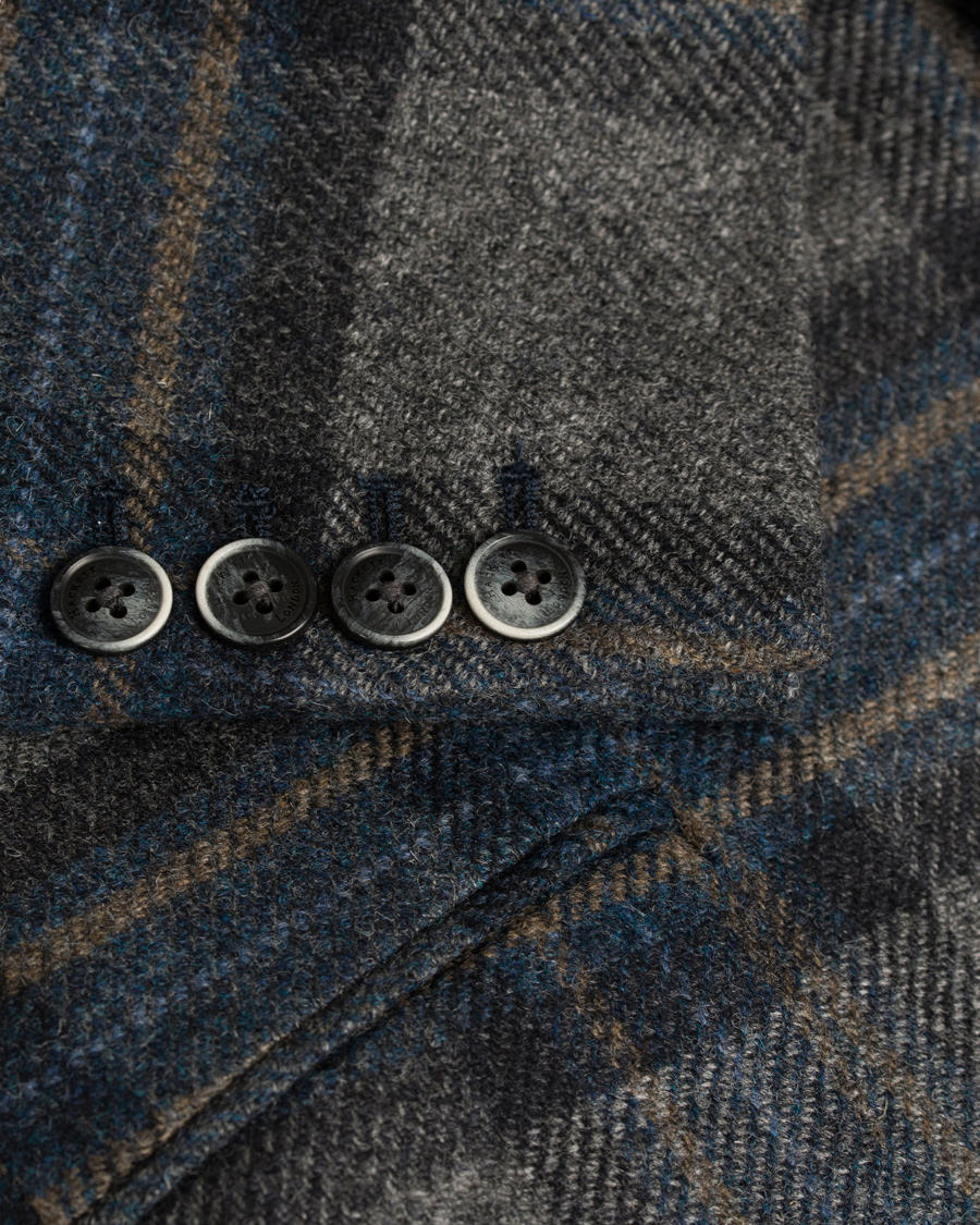 Homme | Blazers | Hackett | Played Checked Blazer Grey