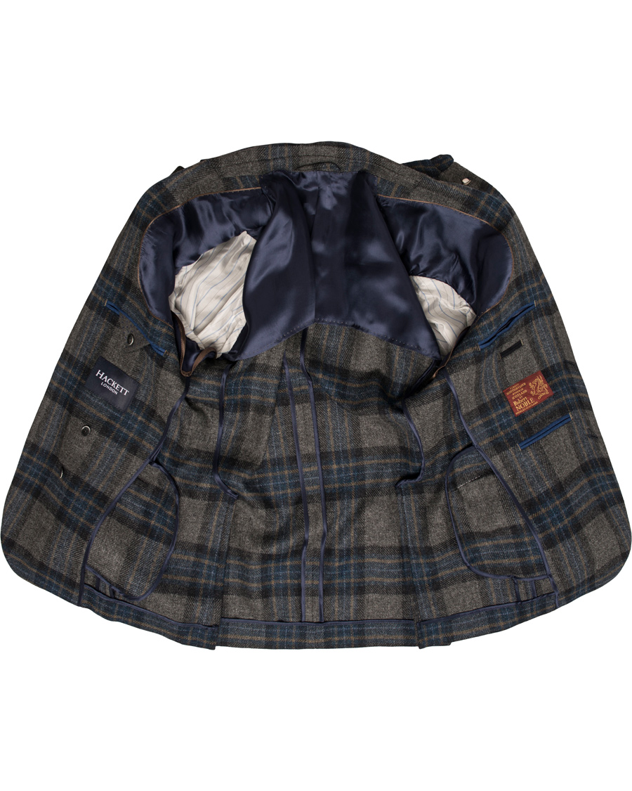 Homme | Blazers | Hackett | Played Checked Blazer Grey