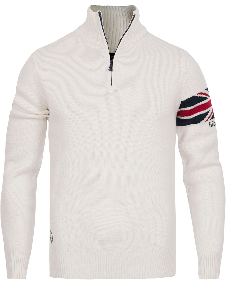 Homme | Pulls Et Tricots | Henri-Lloyd | Henri Lloyd Arley Regular Half Zip Knit Sweater Surf