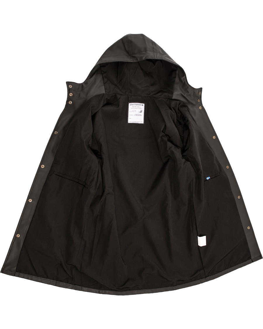 Heren | Jassen | Stutterheim | Arholma Raincoat Black