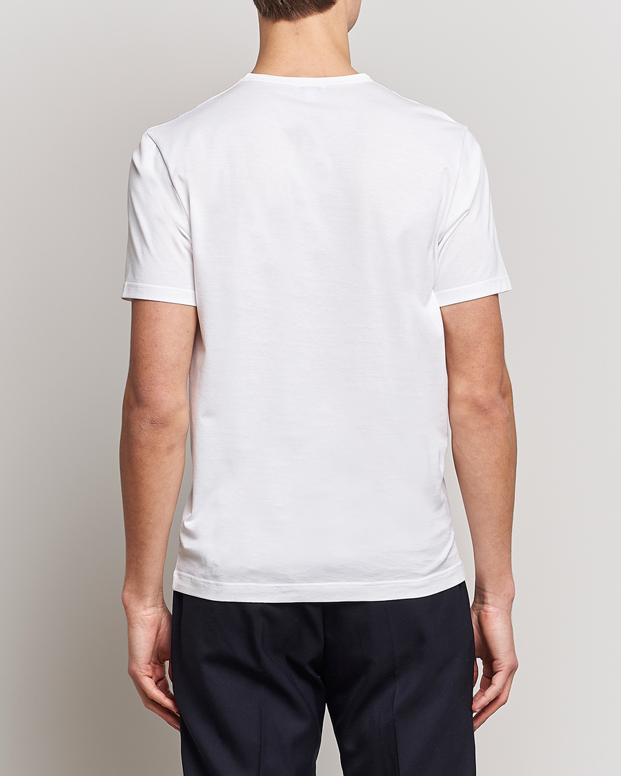 Homme | T-shirts | Sunspel | Crew Neck Q82 Cotton T-Shirt White