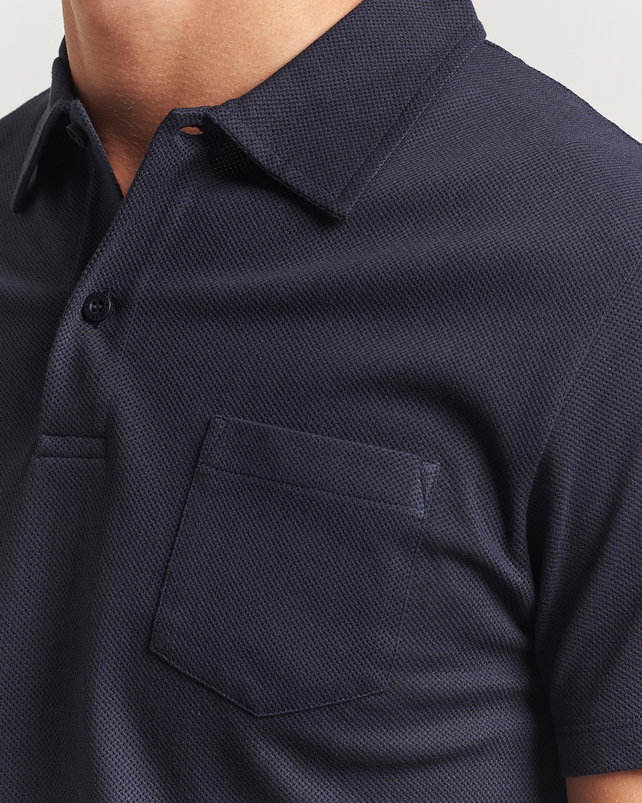 Heren | Polo's | Sunspel | Riviera Polo Shirt Navy