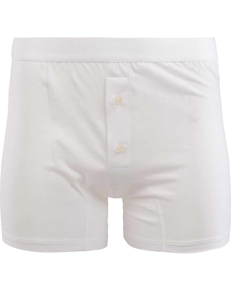 Homme | Sous-Vêtements Et Chaussettes | Sunspel | Superfine Two Button Cotton Short White