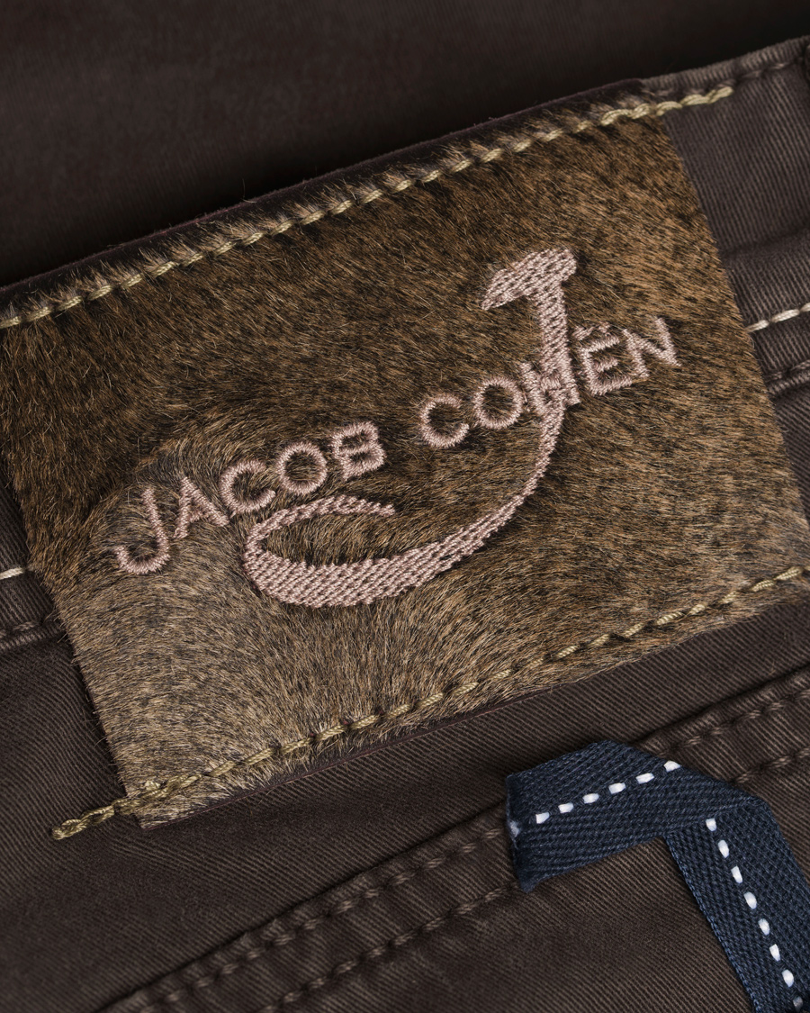Homme | Pantalons | Jacob Cohën | 622 Slim 5-Pocket Pants Dark Brown