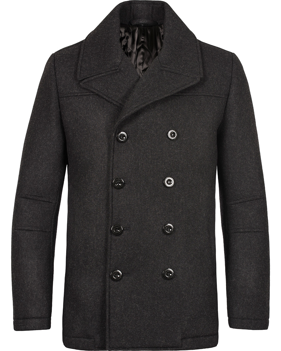 Homme | Manteaux Et Vestes | Tiger of Sweden | Majors 3 Wool Peacoat Dark Grey