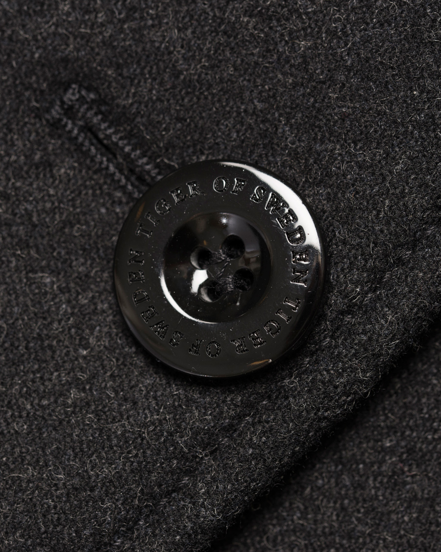 Homme | Manteaux Et Vestes | Tiger of Sweden | Majors 3 Wool Peacoat Dark Grey