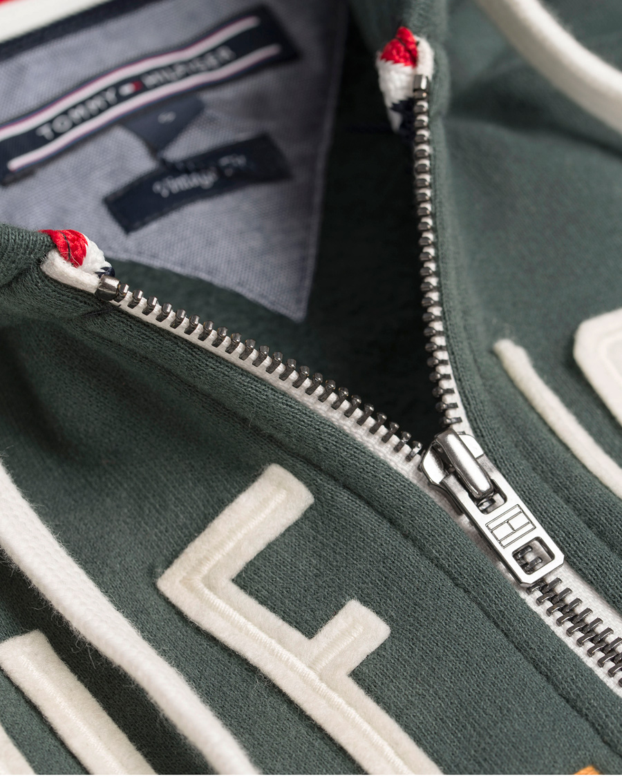 Homme | Pulls Et Tricots | Tommy Hilfiger | Nardo Zip Hooded Sweatshirt Old Green