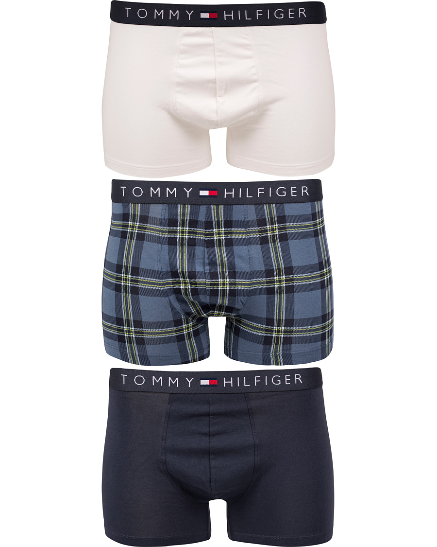 Heren | Ondergoed | Tommy Hilfiger | Flag Trunk Check 3-Pack Parisian Night/Multi