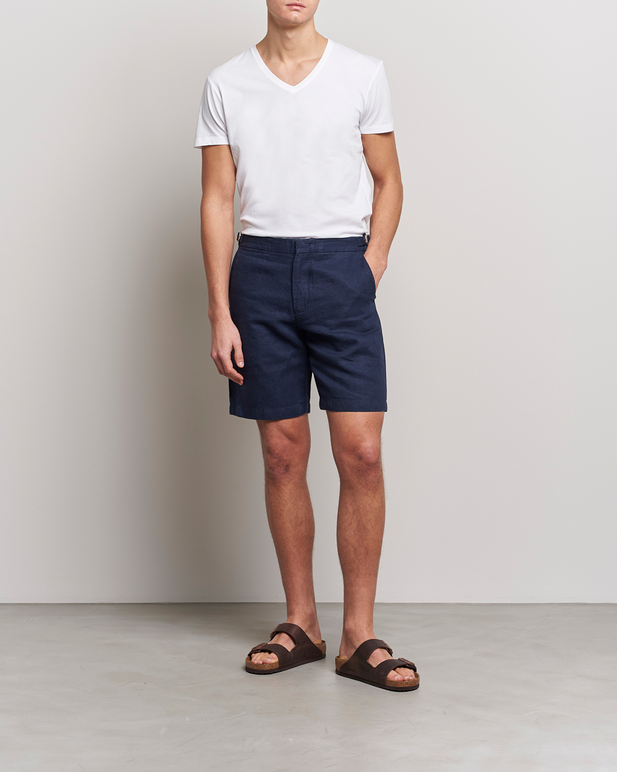 Heren | T-shirts | Orlebar Brown | OB V-Neck Tee White