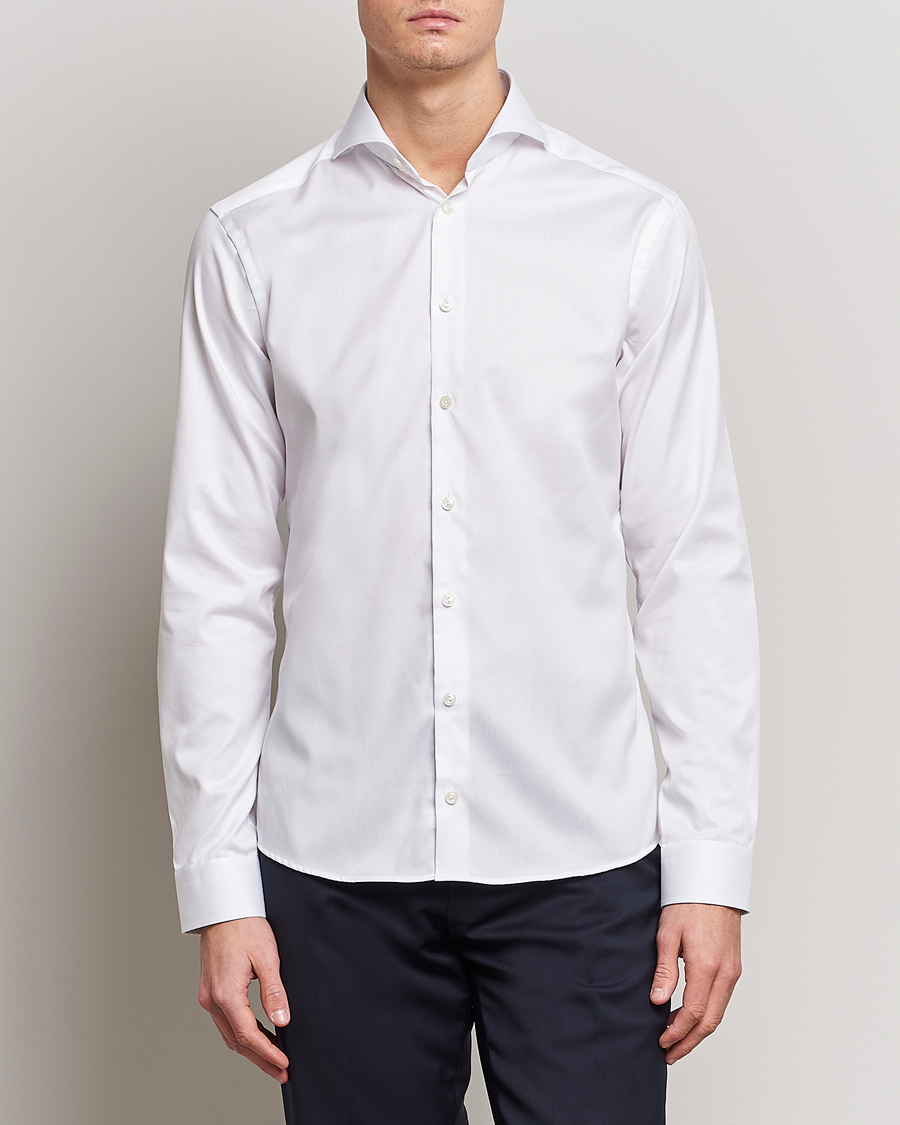 Heren | Overhemden | Eton | Super Slim Fit Shirt Cutaway White