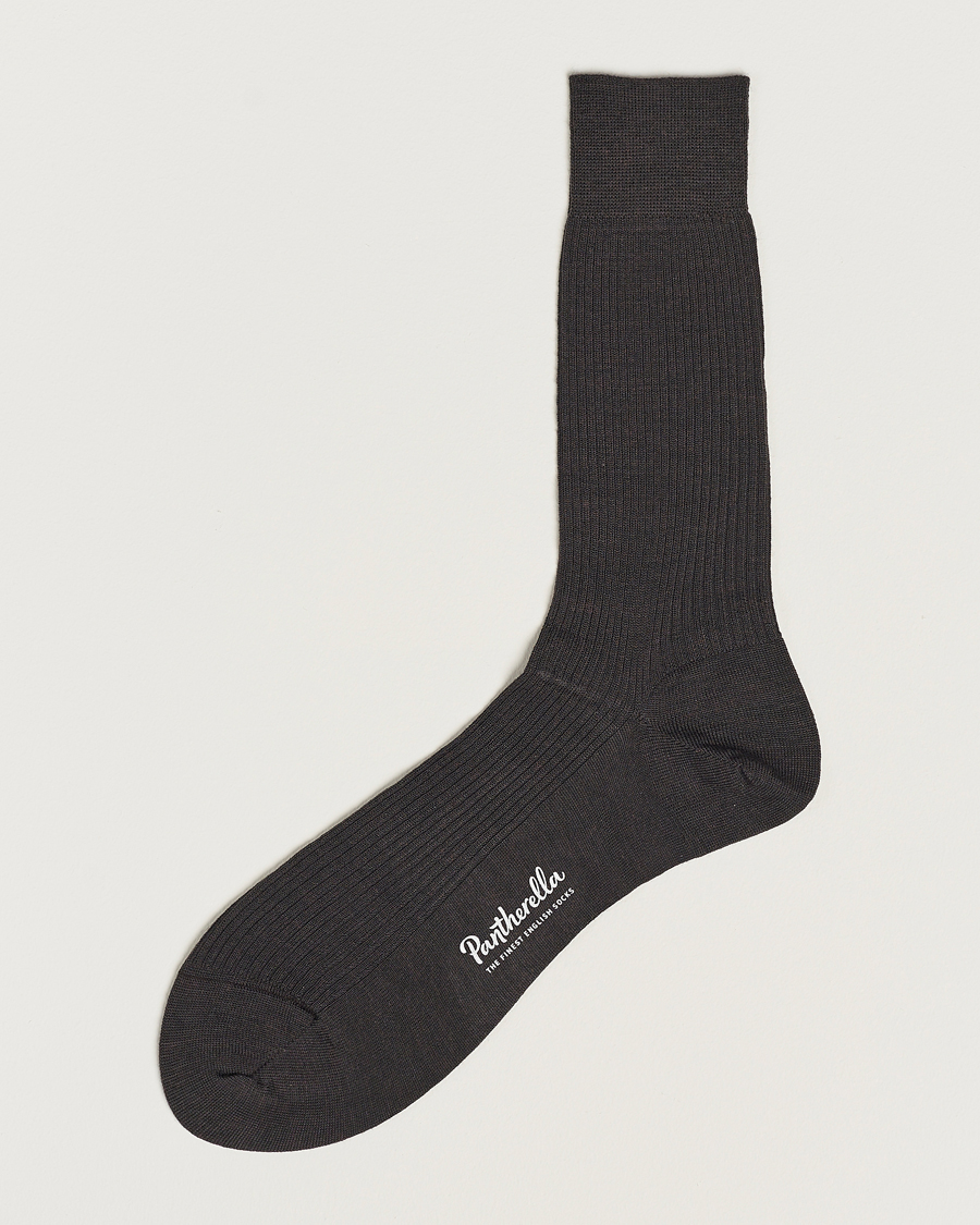 Heren | Ondergoed | Pantherella | Naish Merino/Nylon Sock Chocolate