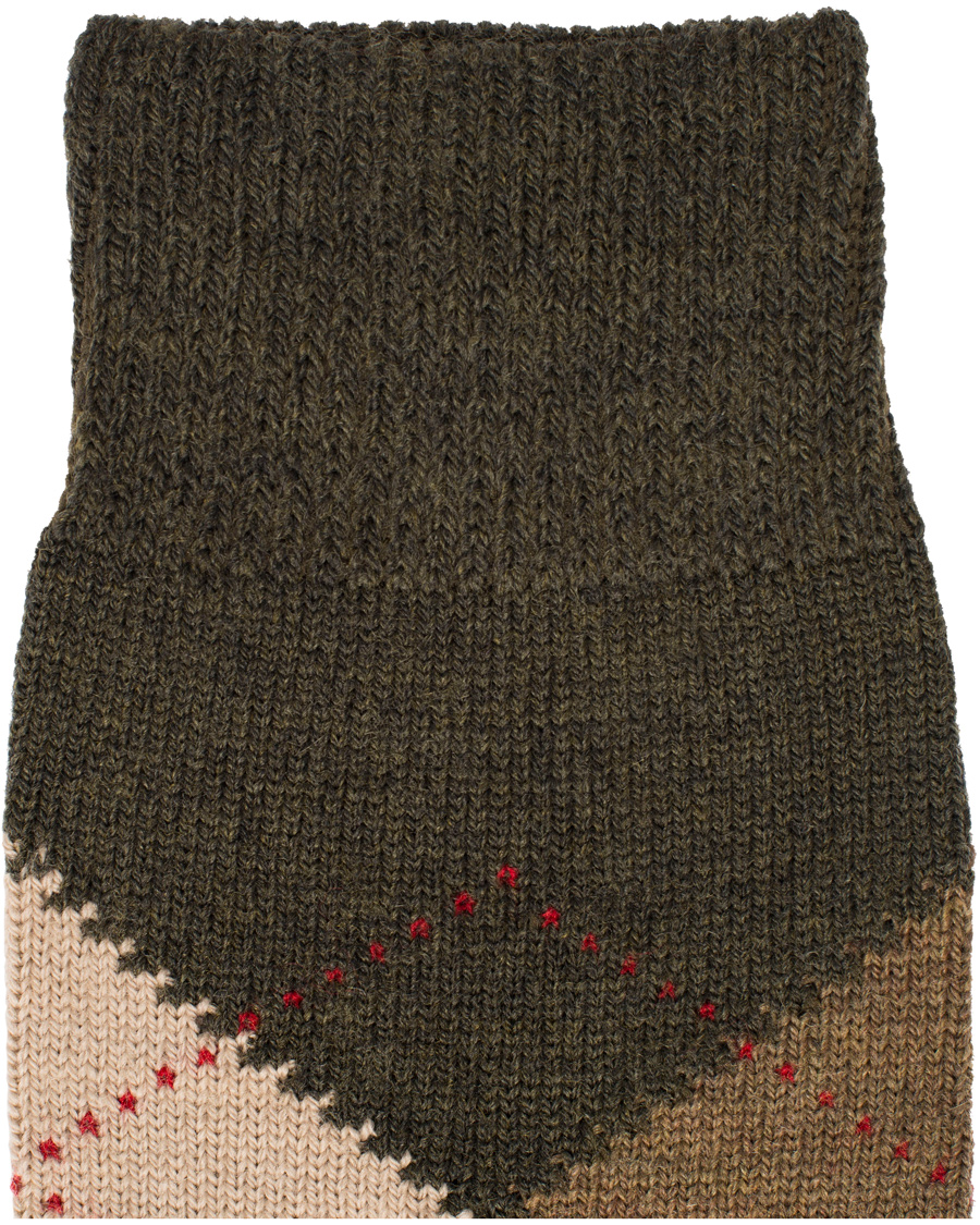 Homme | Sous-Vêtements Et Chaussettes | Pantherella | Racton Argyle Merino/Nylon Sock Dark Olive