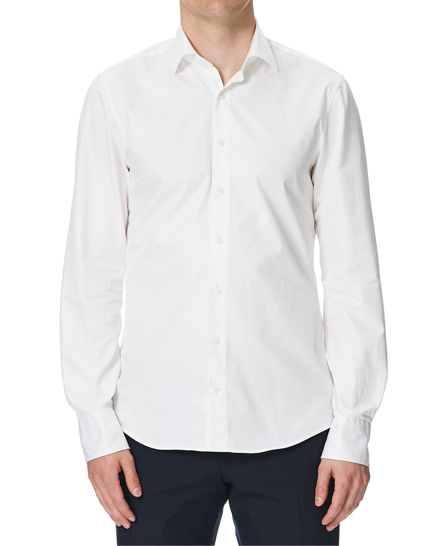 Heren | Overhemden | Stenströms | Slimline Shirt White