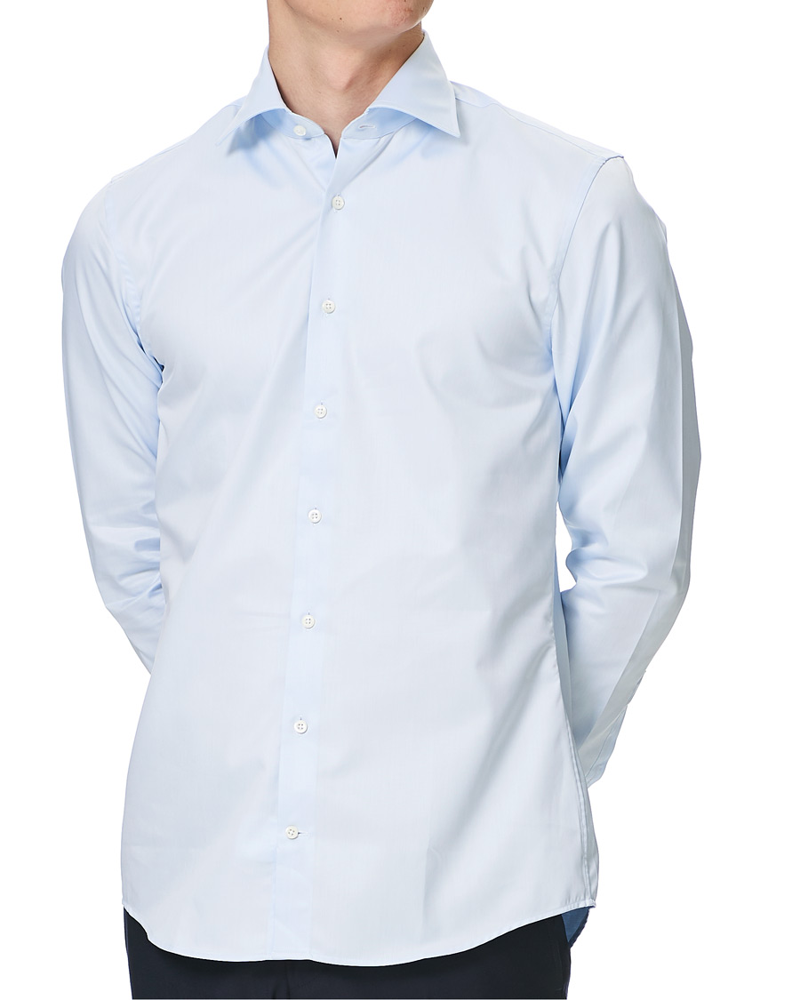 Heren | Overhemden | Stenströms | Slimline Shirt Blue