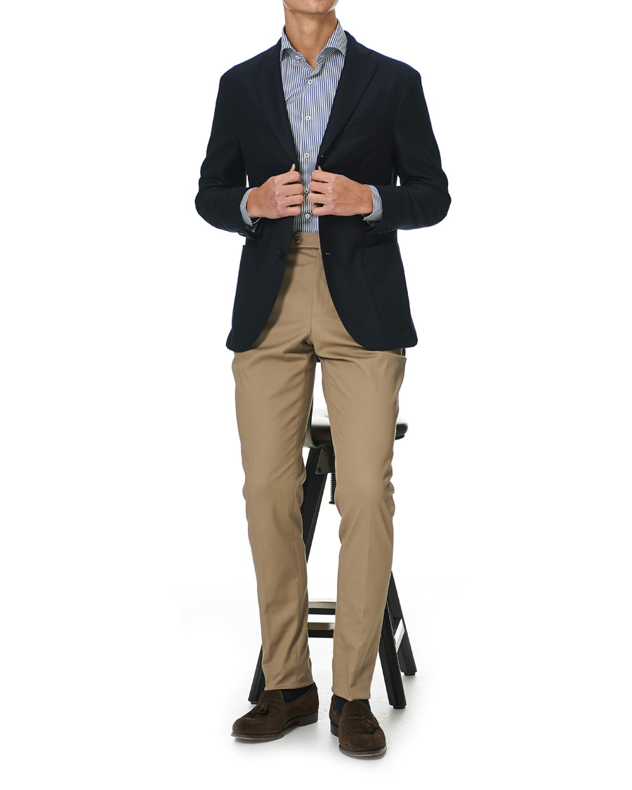 Homme | Chemises | Stenströms | Slimline Stripe Shirt Blue/White