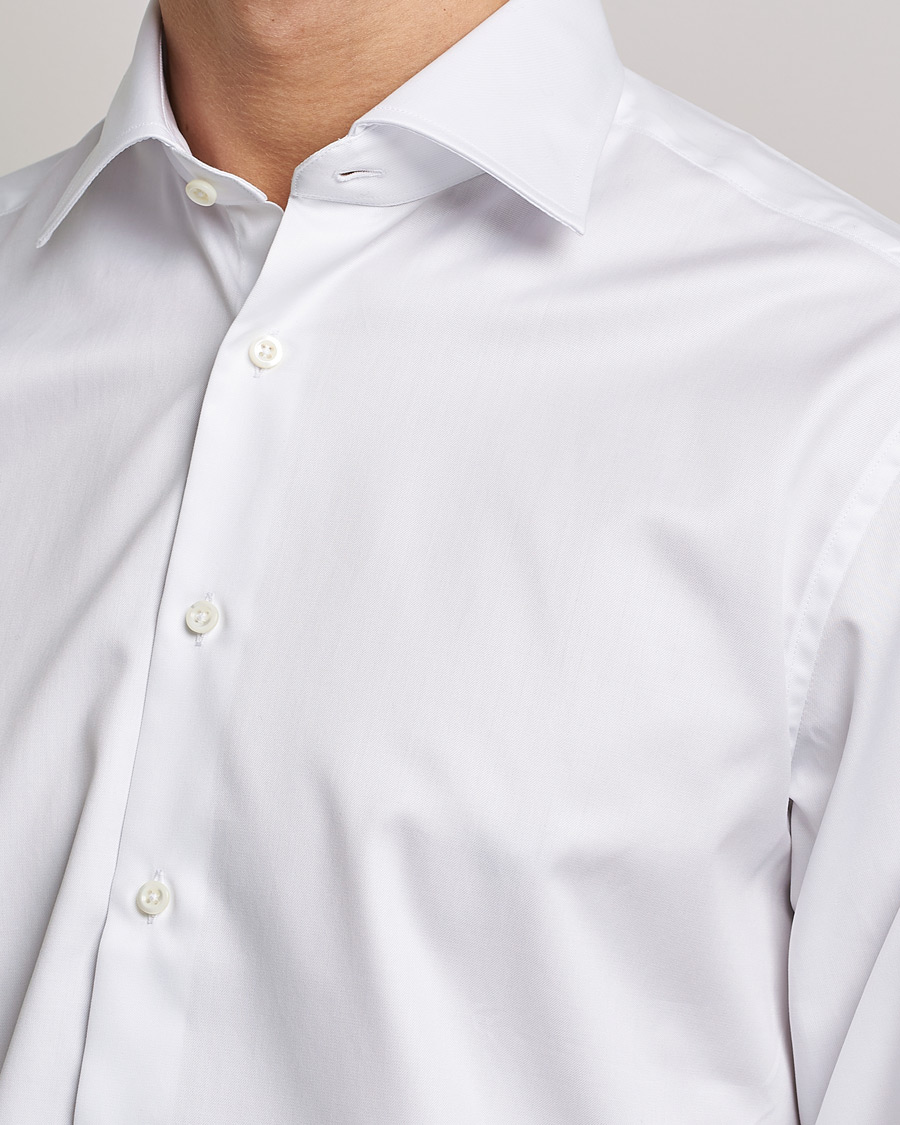Heren | Overhemden | Stenströms | Fitted Body Double Cuff White