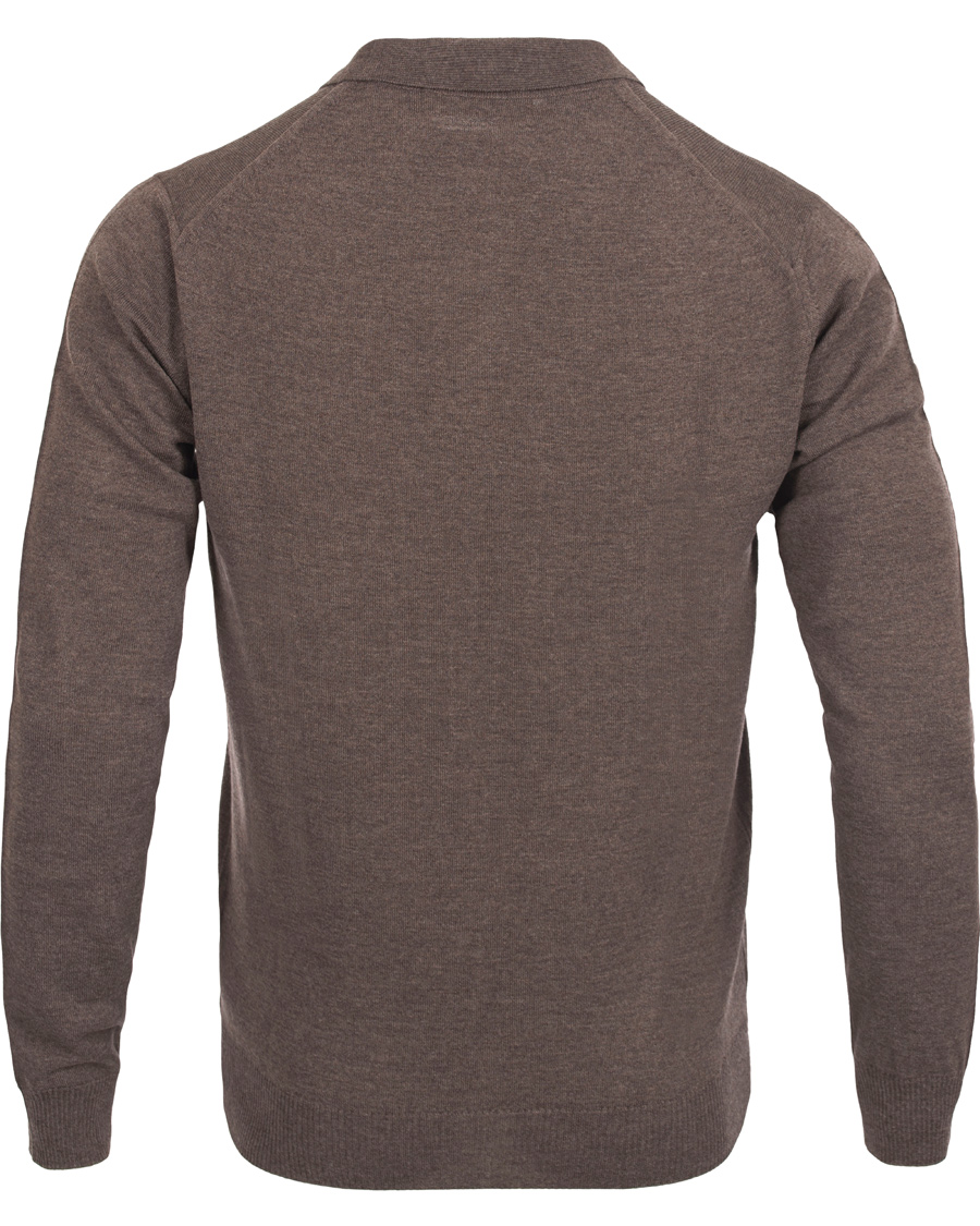 Homme | Pulls Et Tricots | Morris Heritage | Knitted Polo Shirt Brown