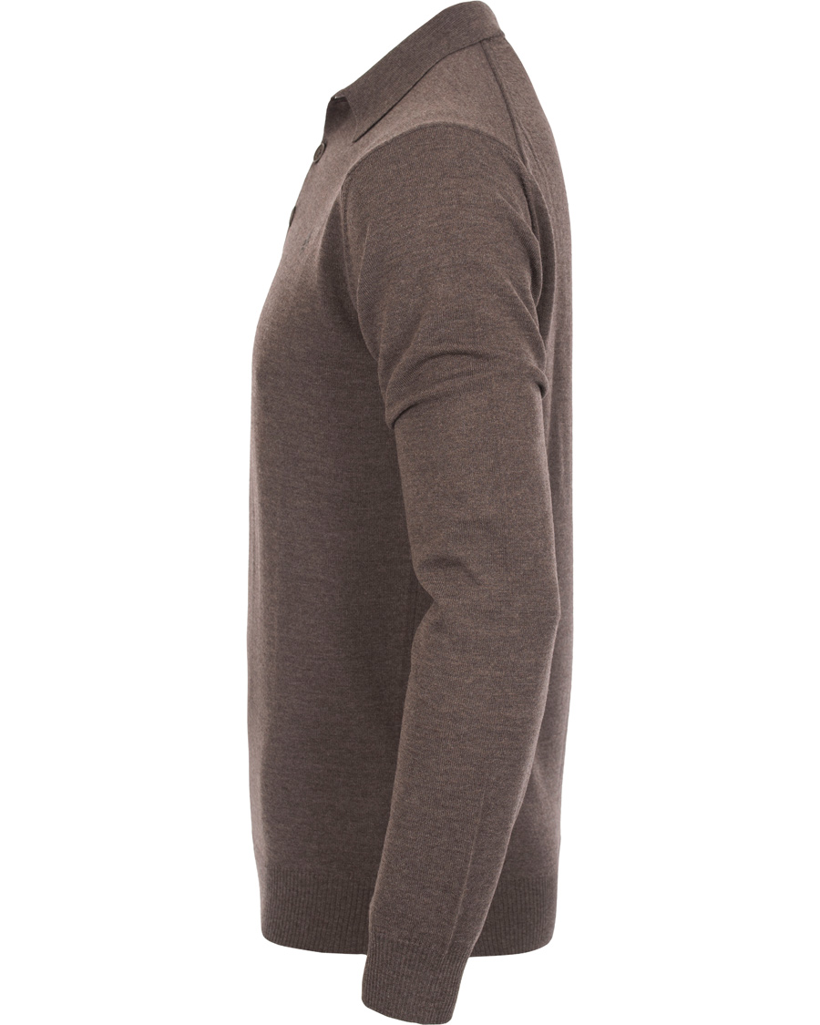 Homme | Pulls Et Tricots | Morris Heritage | Knitted Polo Shirt Brown