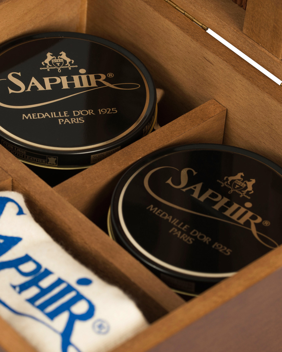 Homme | | Saphir Medaille d'Or | Shoemakers Shoe Polish Box Wood