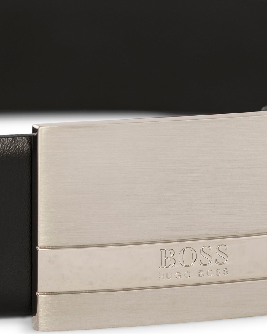Homme | BOSS Baxton Plaited Logo Belt 3,5 cm Black | BOSS BLACK | BOSS Baxton Plaited Logo Belt 3,5 cm Black