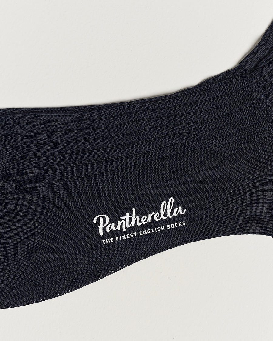 Homme | Sous-Vêtements Et Chaussettes | Pantherella | Vale Cotton Long Socks Navy
