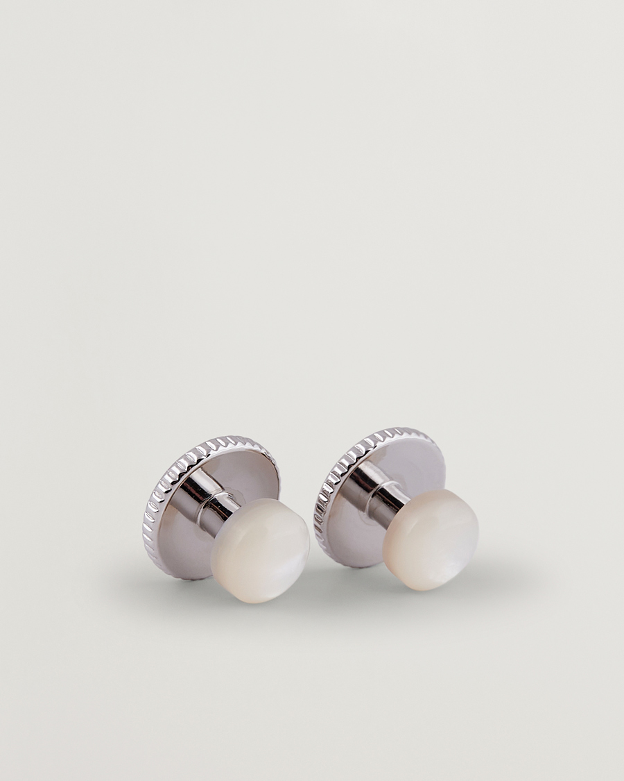 Homme | Boutons De Manchette | Stenströms | Shirt Studs White