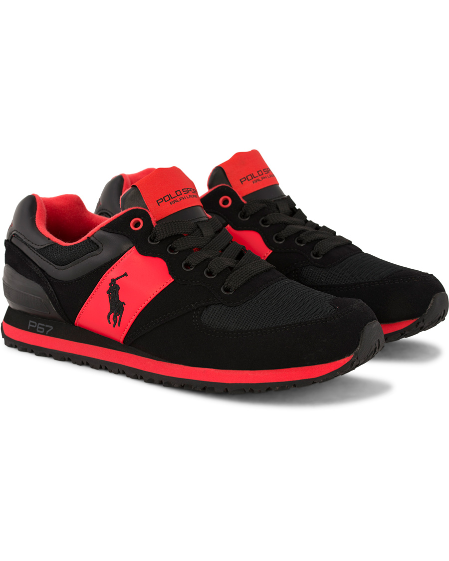 Homme | Polo Sport Ralph Lauren Slaton Pony Running Sneaker Red/Black | Polo Sport Ralph Lauren | Slaton Pony Running Sneaker Red/Black