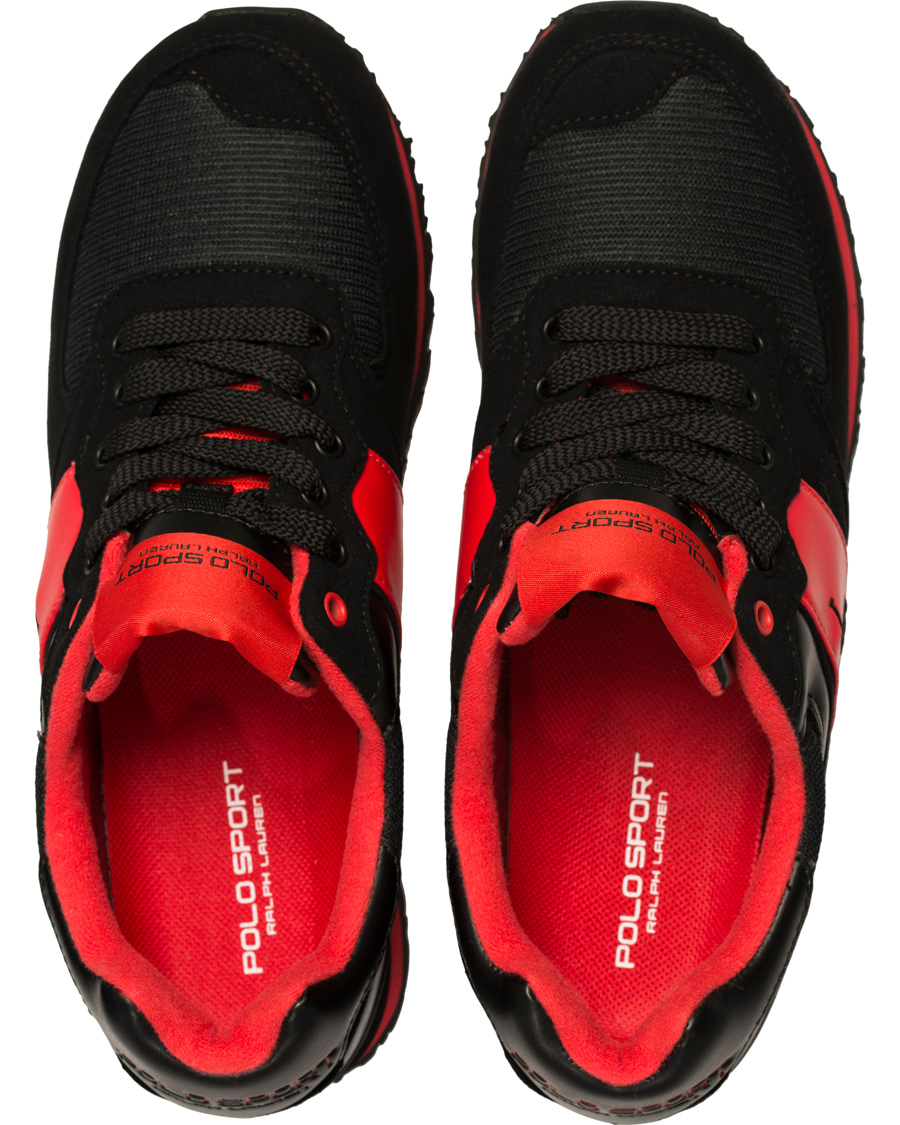 Homme | Polo Sport Ralph Lauren Slaton Pony Running Sneaker Red/Black | Polo Sport Ralph Lauren | Slaton Pony Running Sneaker Red/Black