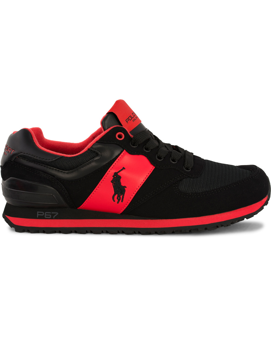Homme | Polo Sport Ralph Lauren Slaton Pony Running Sneaker Red/Black | Polo Sport Ralph Lauren | Slaton Pony Running Sneaker Red/Black