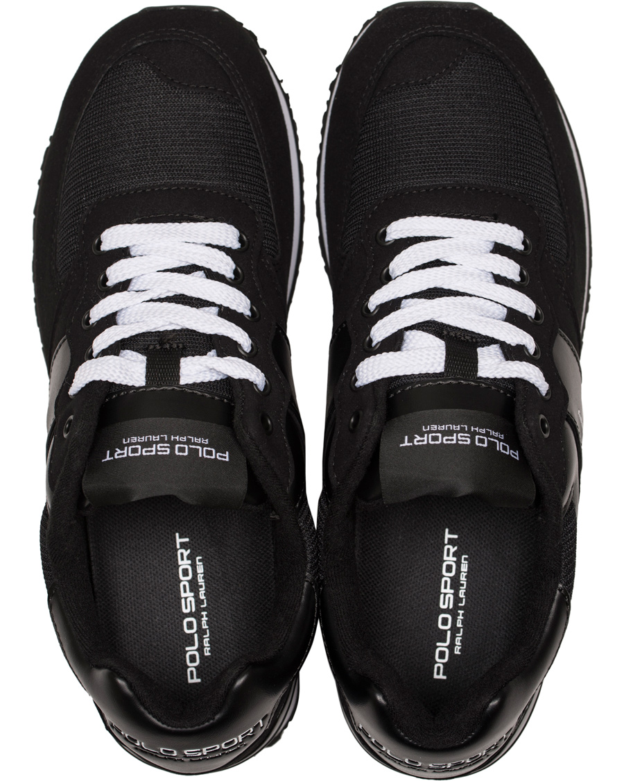 Homme | Polo Ralph Lauren Slaton Pony Running Sneaker Black/White | Polo Ralph Lauren | Slaton Pony Running Sneaker Black/White