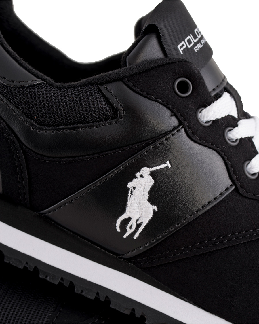 Homme | Polo Ralph Lauren Slaton Pony Running Sneaker Black/White | Polo Ralph Lauren | Slaton Pony Running Sneaker Black/White