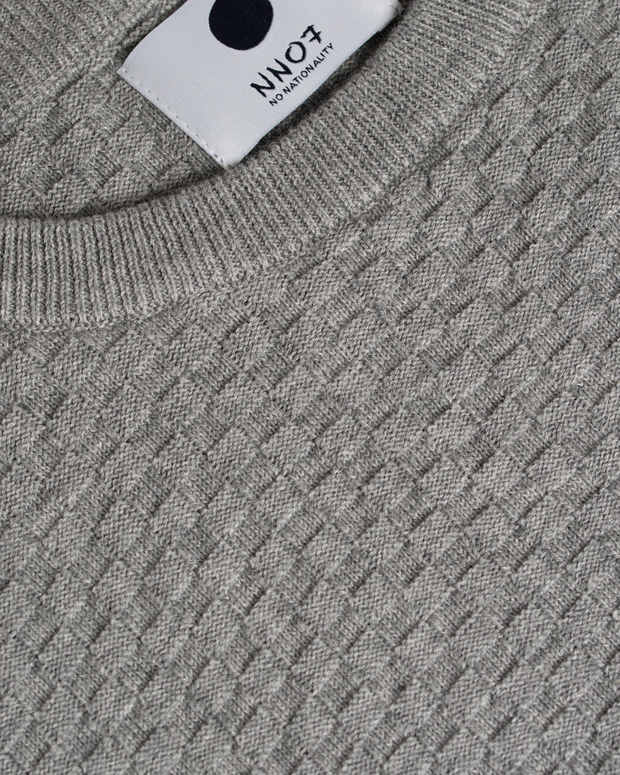 Homme | Pulls Et Tricots | NN07 | Albert Cotton Sweater Light Grey Melange