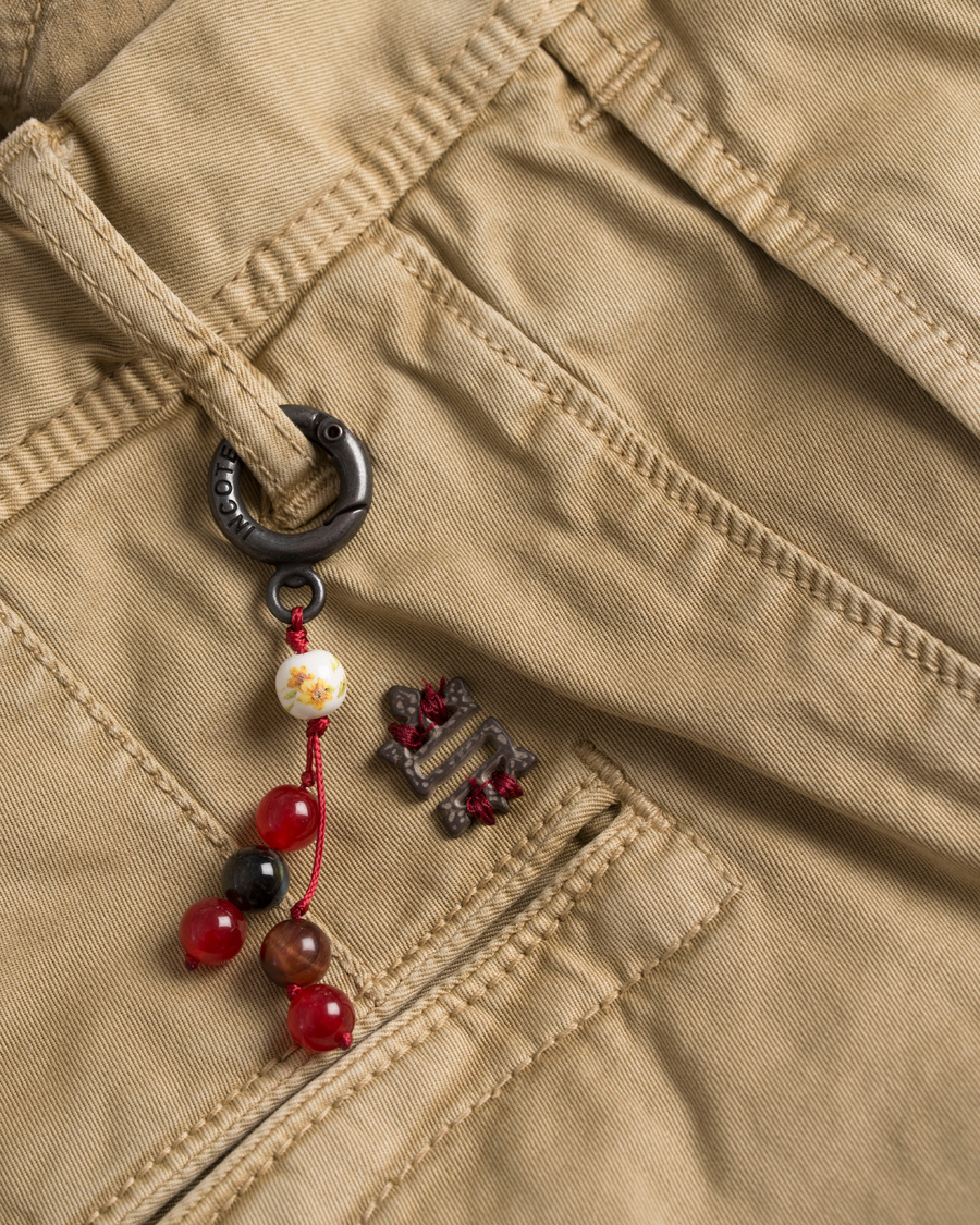 Homme | Pantalons | Incotex | Slim Fit Stretch Slacks Khaki