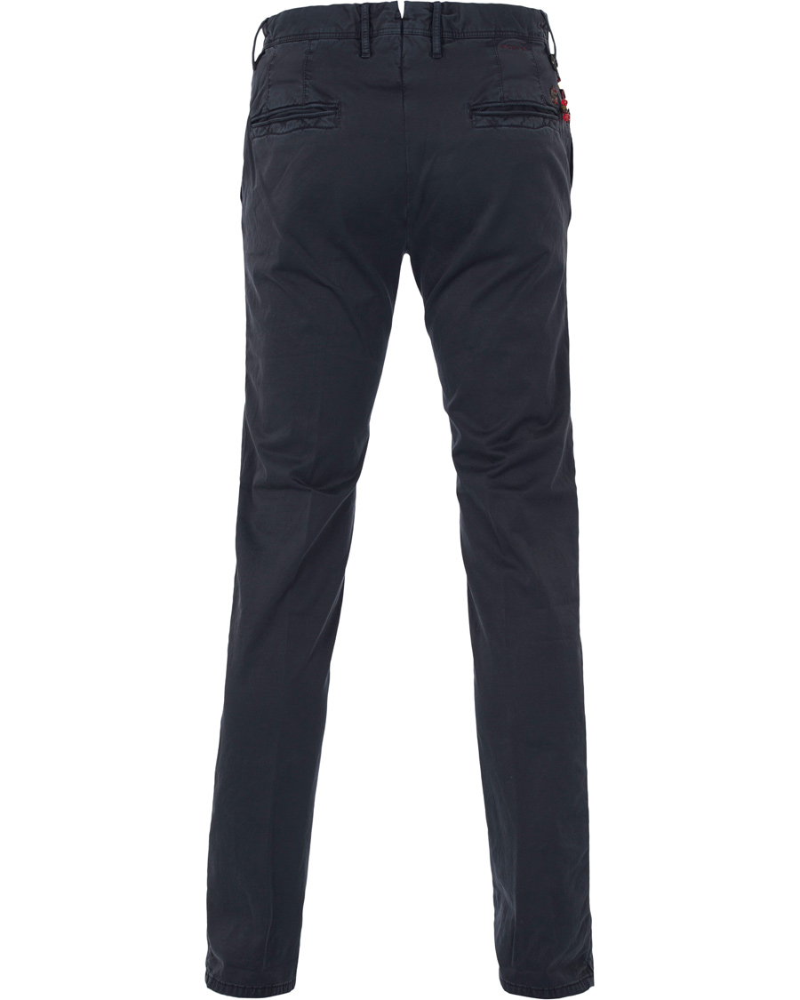 Homme | Pantalons | Incotex | Slim Fit Stretch Slacks Navy