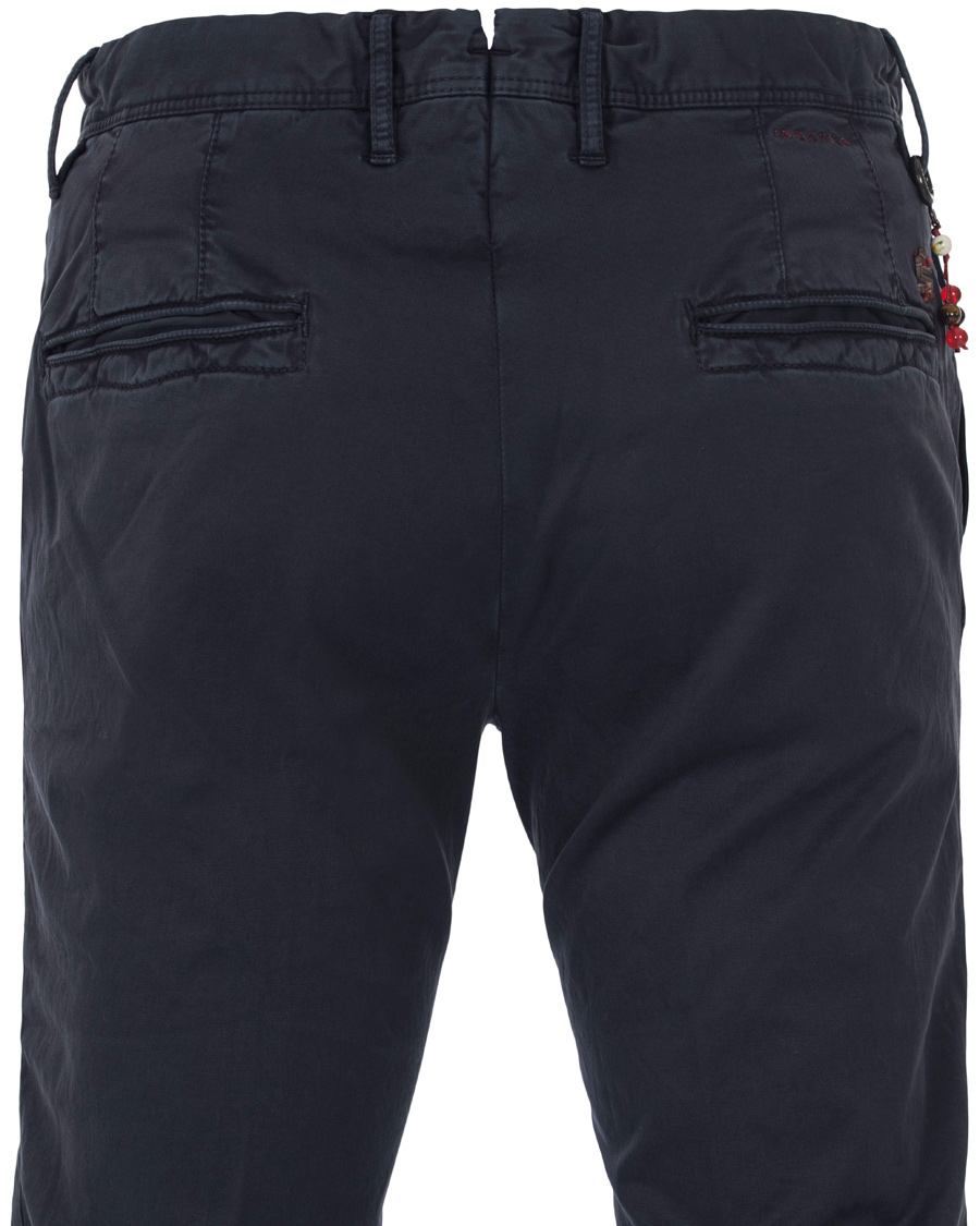 Homme | Pantalons | Incotex | Slim Fit Stretch Slacks Navy