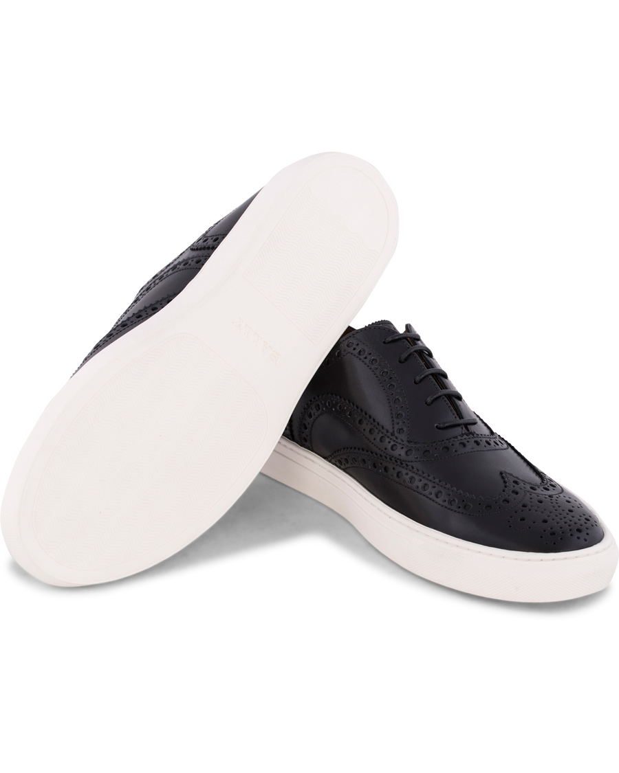 Homme | Bally Herico Brogue Sneaker Black Calf | Bally | Herico Brogue Sneaker Black Calf