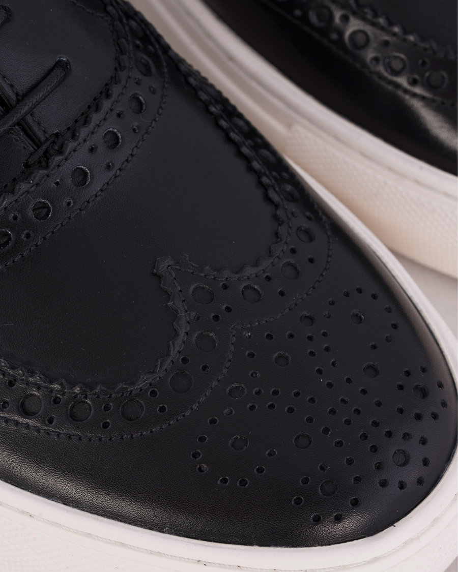 Homme | Bally Herico Brogue Sneaker Black Calf | Bally | Herico Brogue Sneaker Black Calf