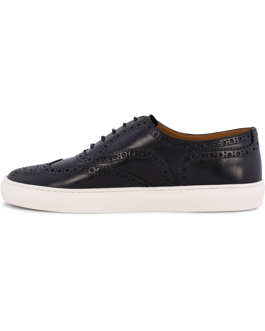 Homme | Bally Herico Brogue Sneaker Black Calf | Bally | Herico Brogue Sneaker Black Calf
