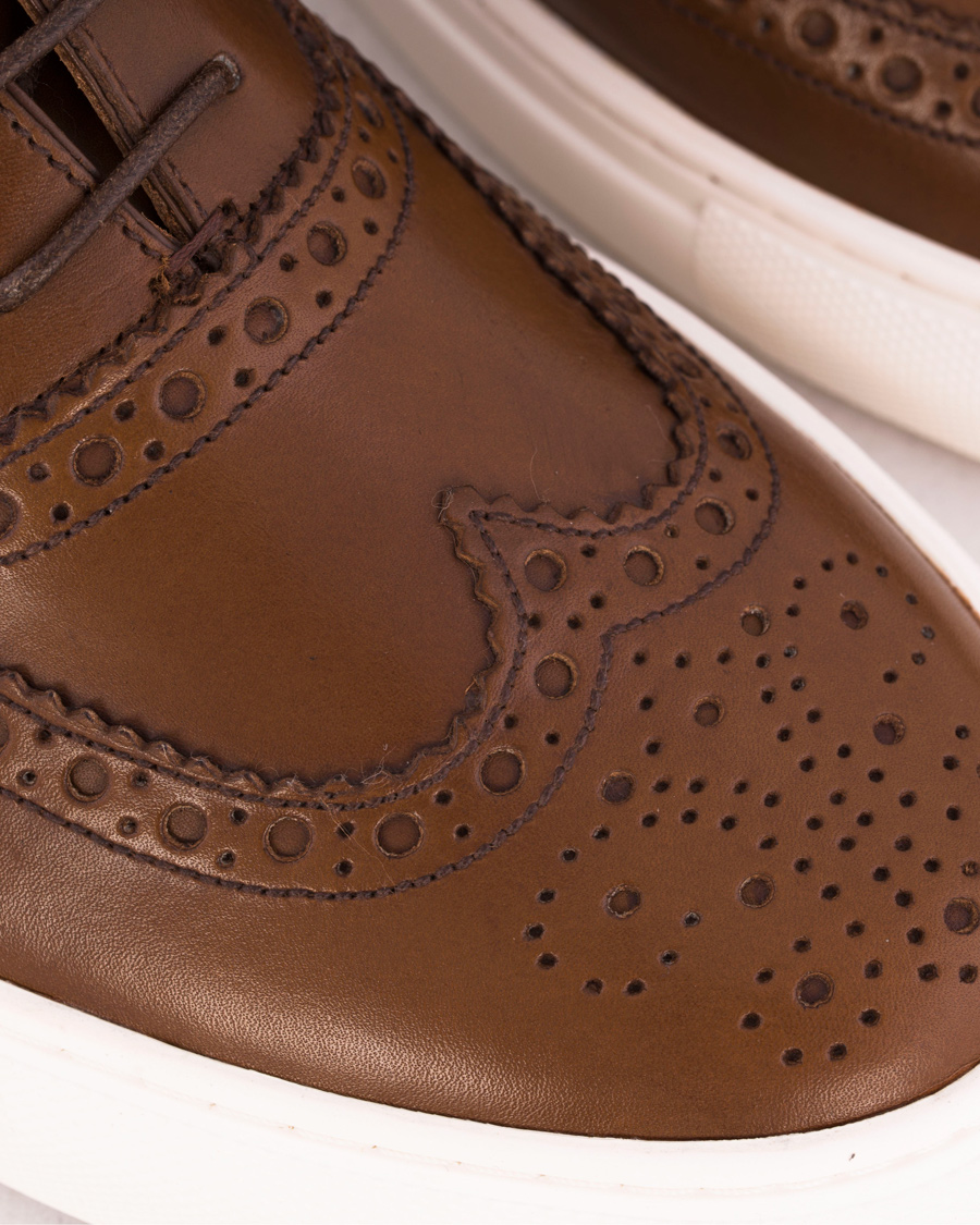 Heren | Bally Herico Brogue Sneaker Tobacco Calf | Bally | Herico Brogue Sneaker Tobacco Calf