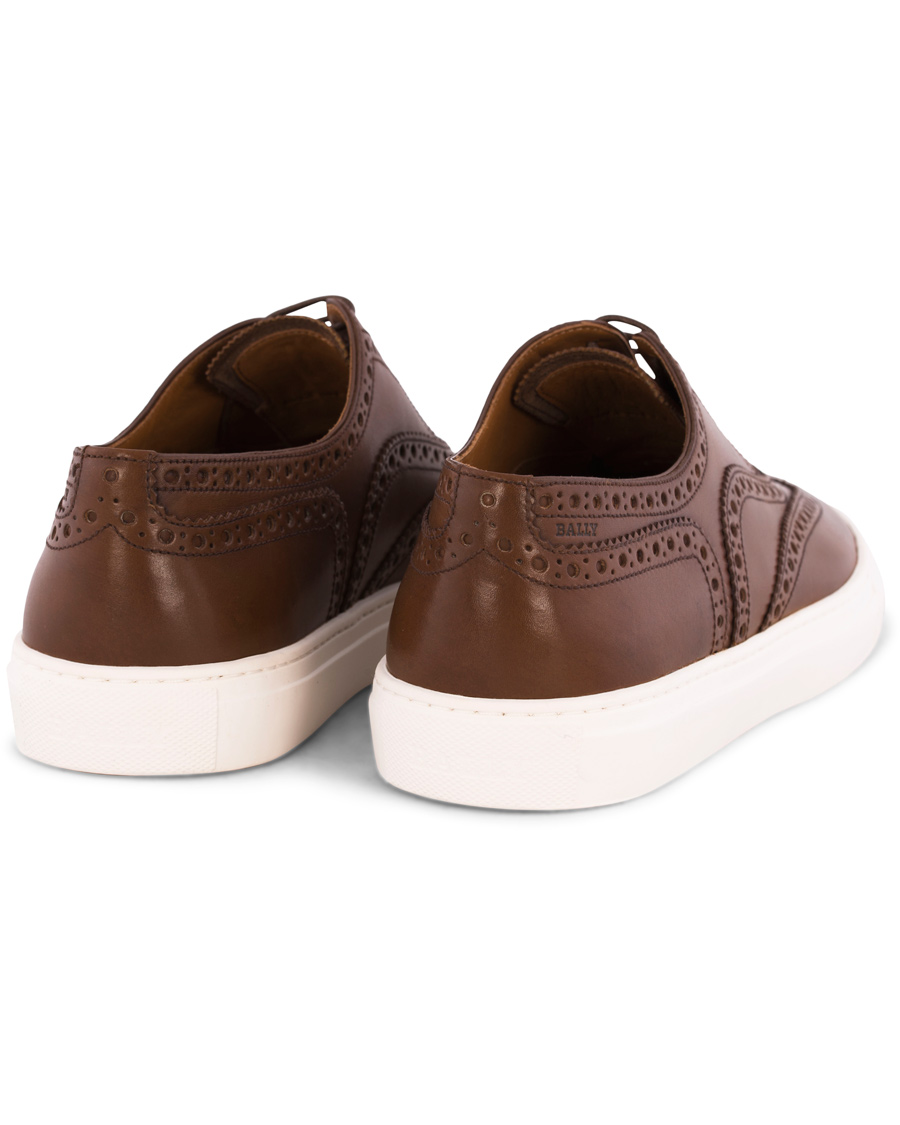 Heren | Bally Herico Brogue Sneaker Tobacco Calf | Bally | Herico Brogue Sneaker Tobacco Calf