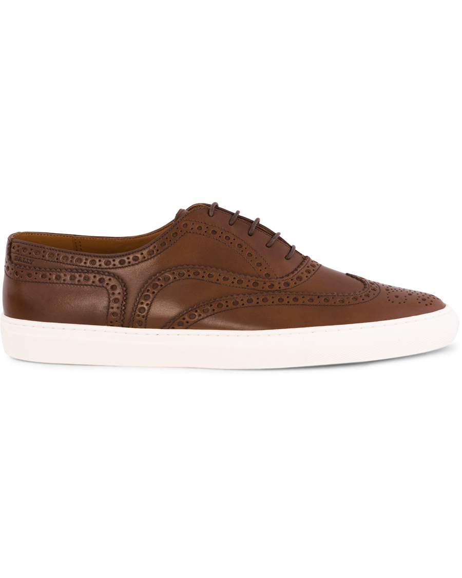 Heren | Bally Herico Brogue Sneaker Tobacco Calf | Bally | Herico Brogue Sneaker Tobacco Calf