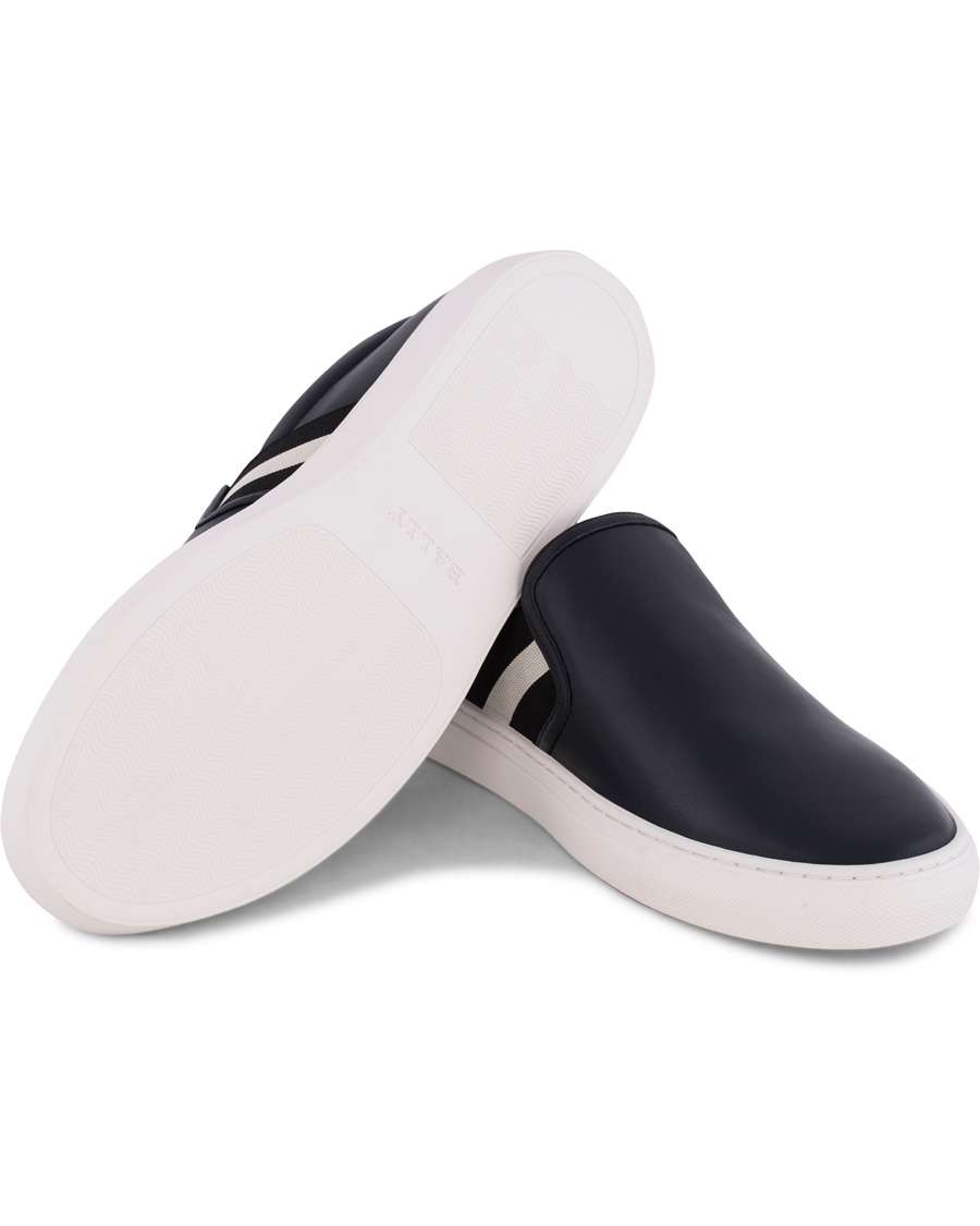 Homme | Bally Herald Slip-On Sneaker Blue Navy Calf | Bally | Herald Slip-On Sneaker Blue Navy Calf
