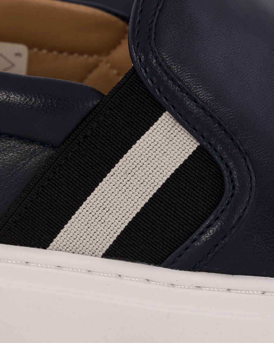 Homme | Bally Herald Slip-On Sneaker Blue Navy Calf | Bally | Herald Slip-On Sneaker Blue Navy Calf