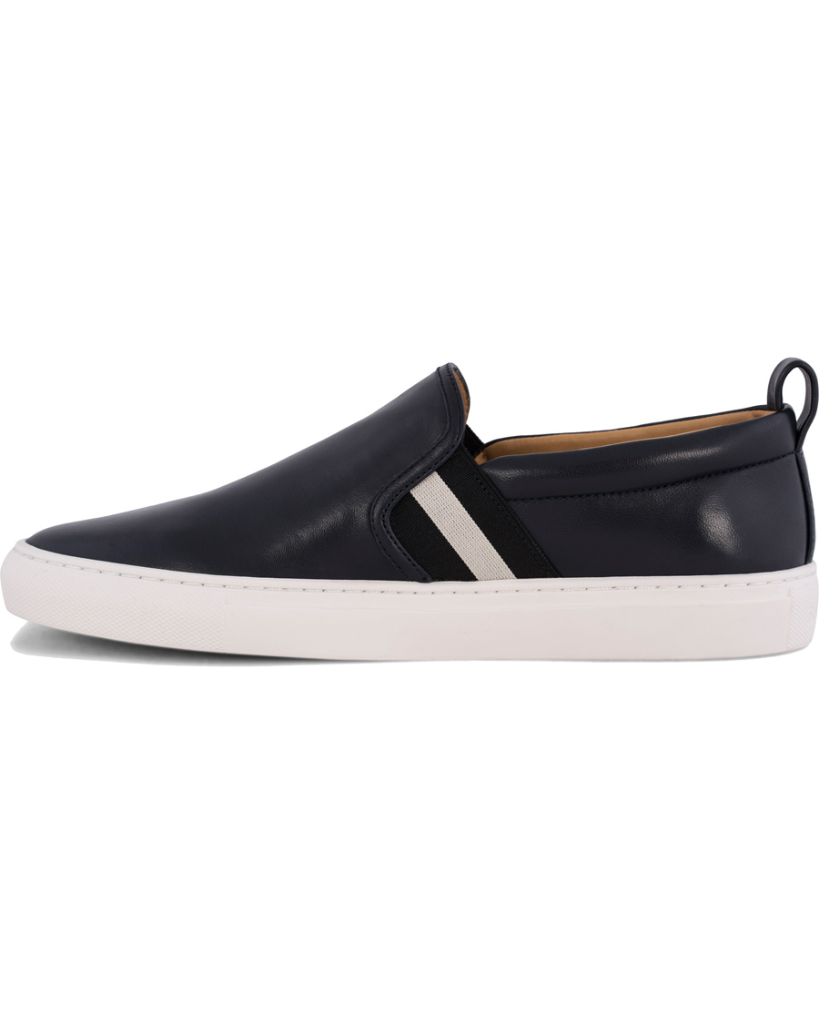 Homme | Bally Herald Slip-On Sneaker Blue Navy Calf | Bally | Herald Slip-On Sneaker Blue Navy Calf