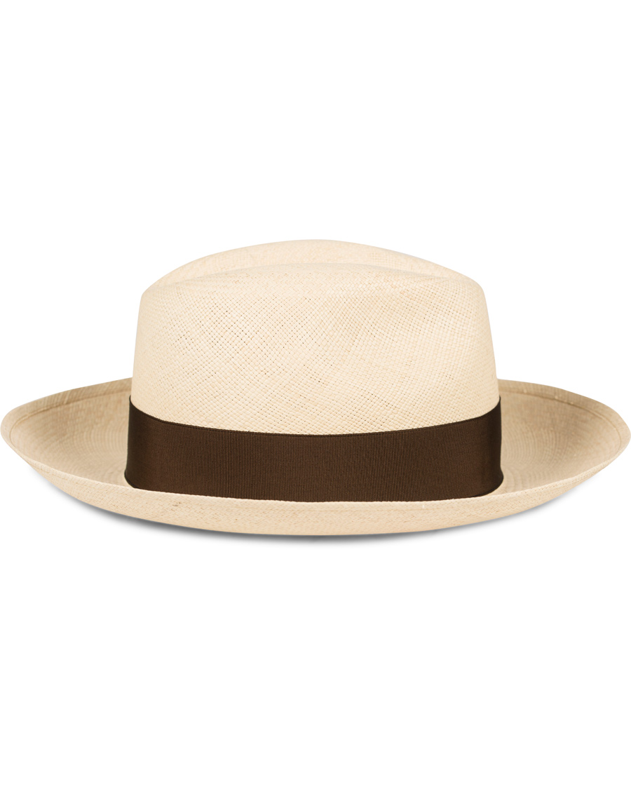 Homme | Borsalino Panama Quito Hat With Large Brim Brown | Borsalino | Panama Quito Hat With Large Brim Brown