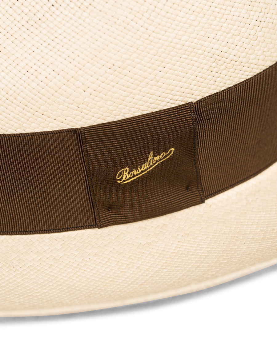 Homme | Borsalino Panama Quito Hat With Large Brim Brown | Borsalino | Panama Quito Hat With Large Brim Brown