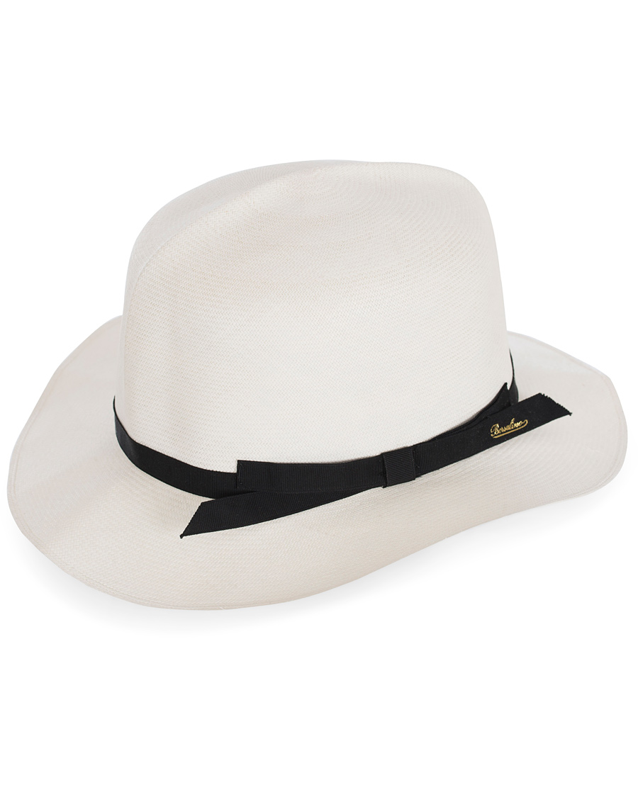 Homme | Borsalino Montechristi Rollable Panama Hat White | Borsalino | Montechristi Rollable Panama Hat White
