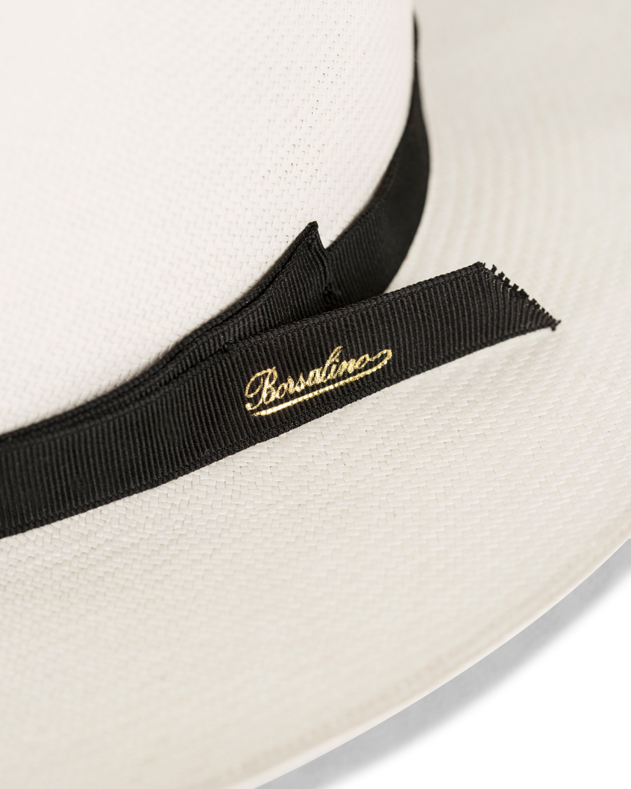 Homme | Borsalino Montechristi Rollable Panama Hat White | Borsalino | Montechristi Rollable Panama Hat White