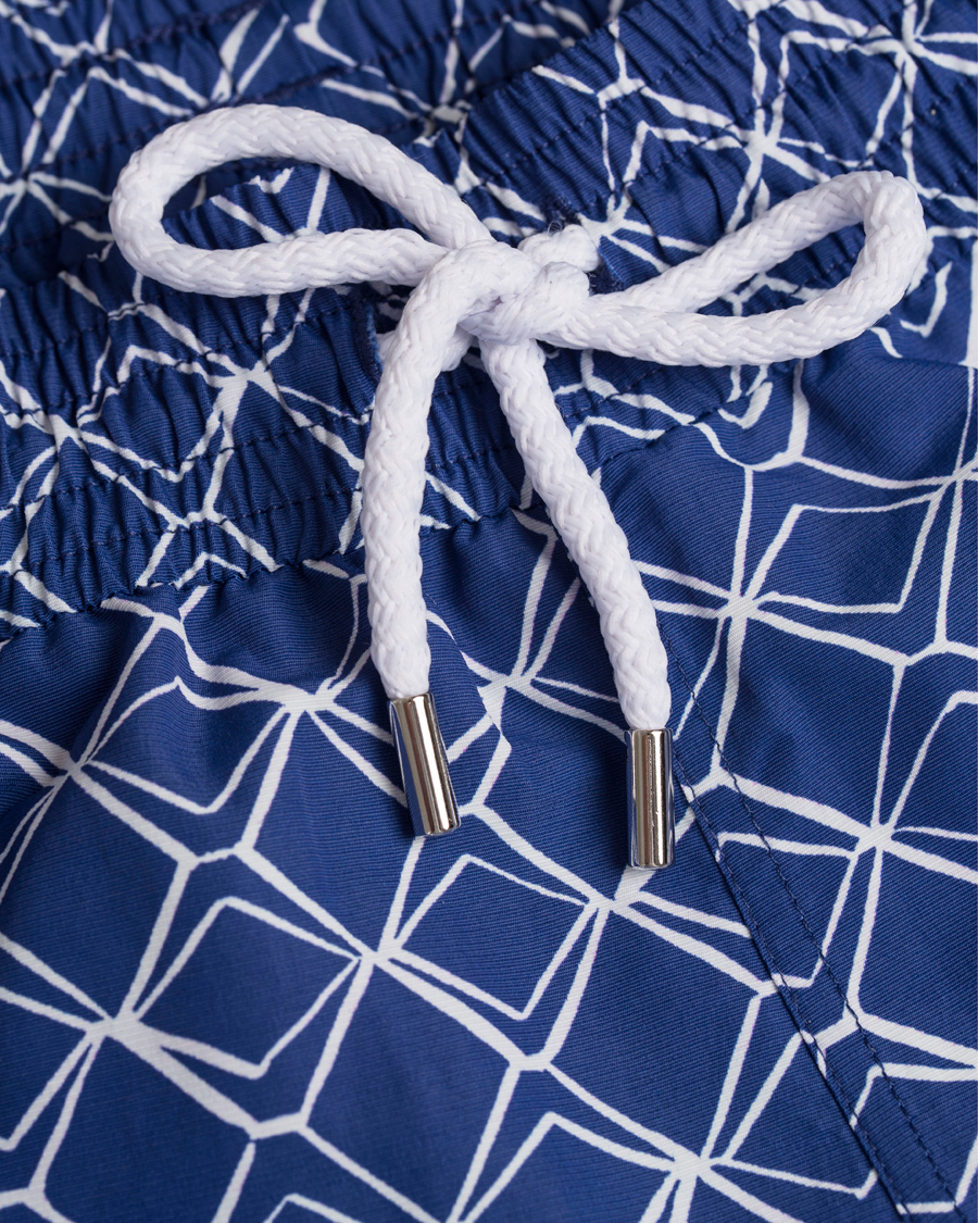 Heren | Zwembroek | Frescobol Carioca | Short Sport Swim Trunk Colunas Print Navy/White